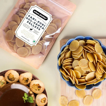 Urban Platter Pani Puri Golgappa Pellets Ready-To-Fry Or Microwave - 500 gm
