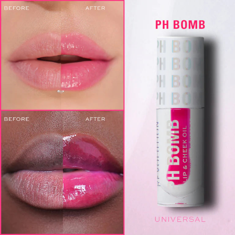 Makeup Revolution Ph Bomb Lip & Cheek Oil Universal - 4.5 ml