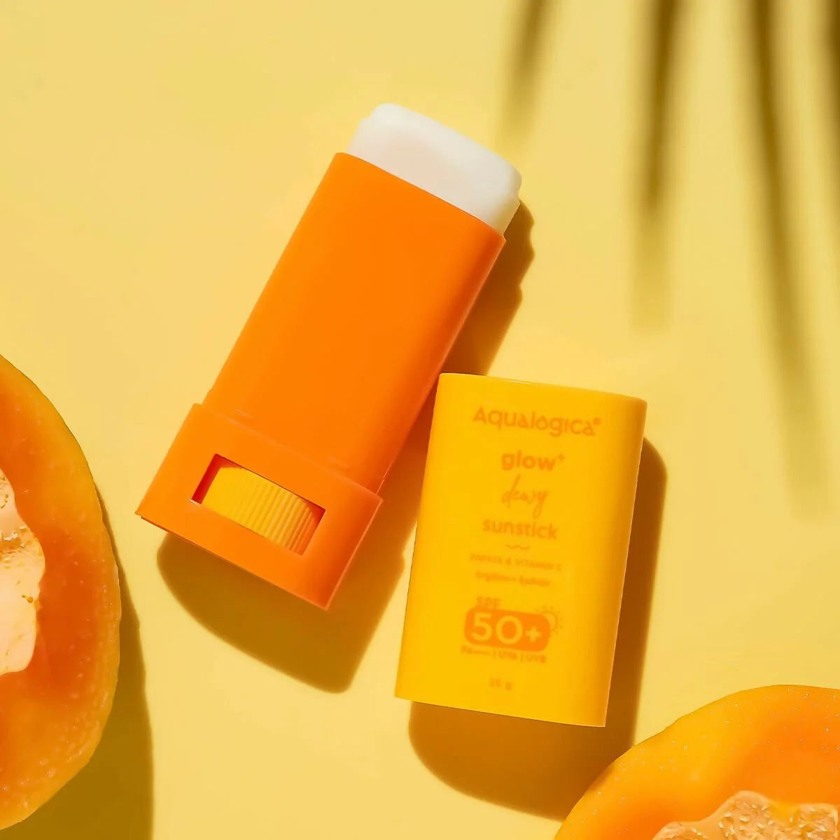 Aqualogica Glow+ Dewy Sunstick with SPF 50+ & PA++++ for Easy Reapplication & No White Cast - 20 gm