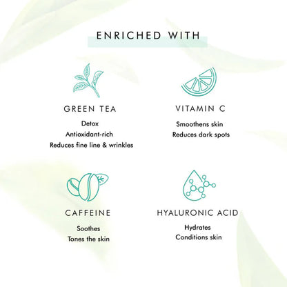 mCaffeine Naked Detox Green Tea with Vitamin C Night Gel - 50 ml