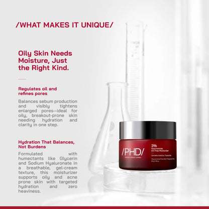 Proven Honest Derma (PHD) 3% Niacinamide Oil-Free Moisturizer - 50 gm