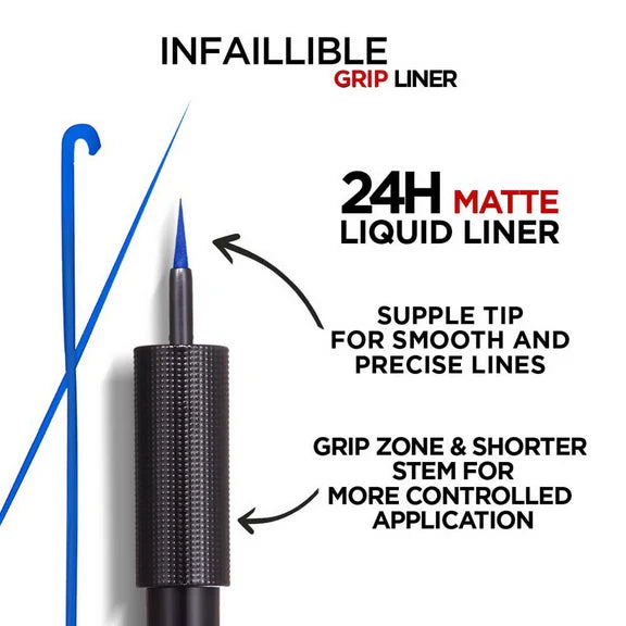 L'Oreal Paris Infaillible Grip 24H Matte Liquid Liner - 02 Blue - 10.8 gm