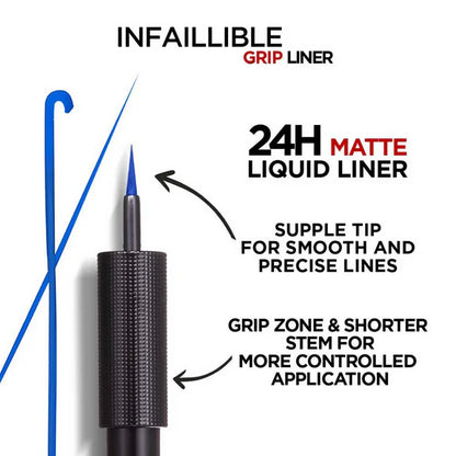 L'Oreal Paris Infaillible Grip 24H Matte Liquid Liner - 02 Blue - 10.8 gm