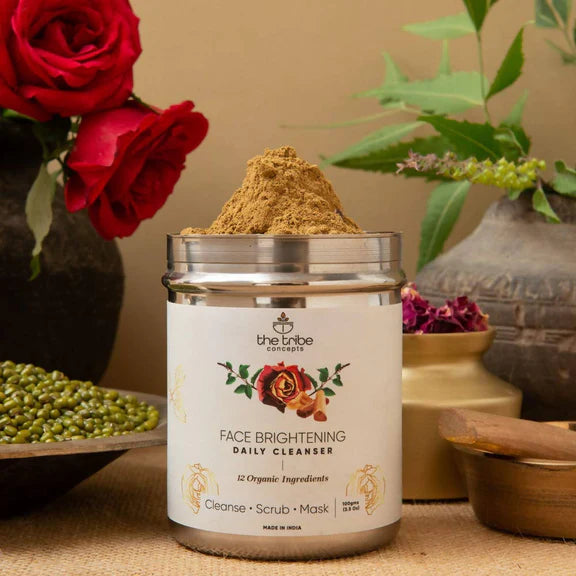 The Tribe Concepts Face Brightening Daily Cleanser - 100 gm Pouch