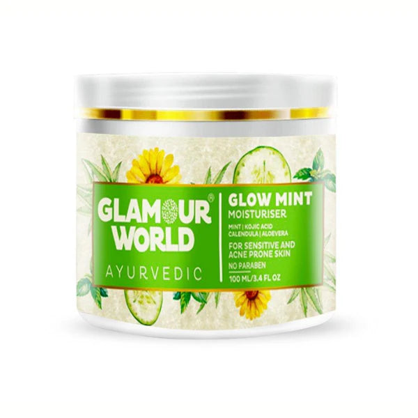 GLAMOUR WORLD AYURVEDIC Glow Mint Moisturiser - 100 ml