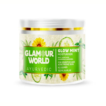 GLAMOUR WORLD AYURVEDIC Glow Mint Moisturiser - 100 ml