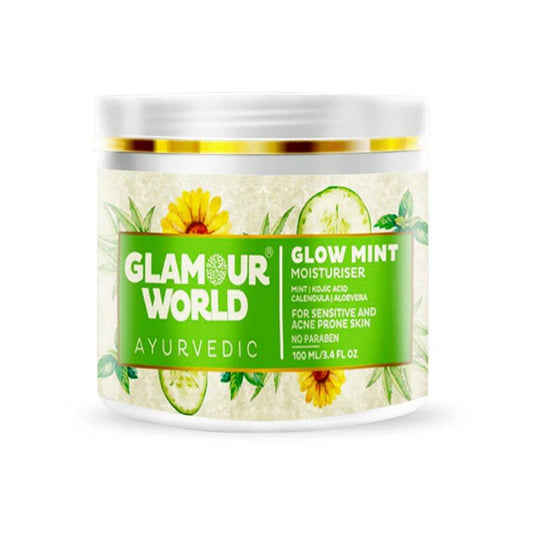 GLAMOUR WORLD AYURVEDIC Glow Mint Moisturiser - 100 ml