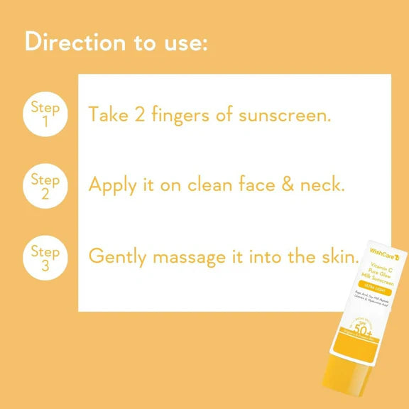 WishCare Vitamin C Pure Glow Milk Sunscreen