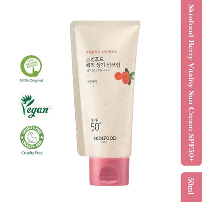 Skinfood Berry Glowing Sun Cream SPF 50+ PA++++ - 50 ml