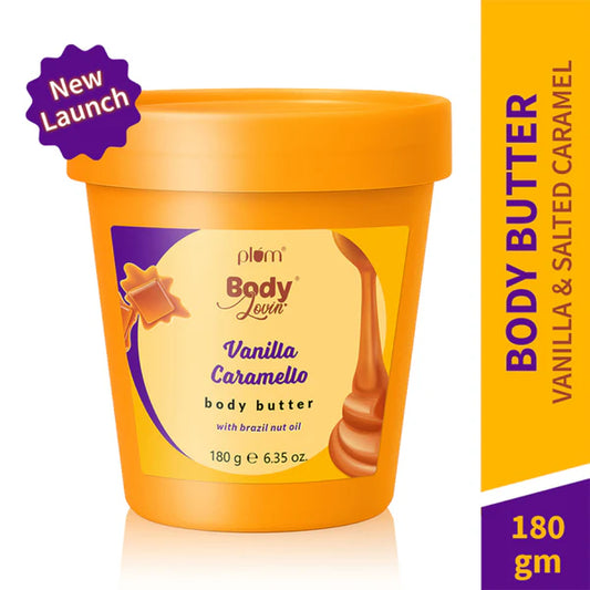 Plum BodyLovin Vanilla Caramello Body Butter - 180 gm