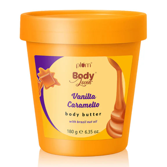 Plum BodyLovin Vanilla Caramello Body Butter - 180 gm