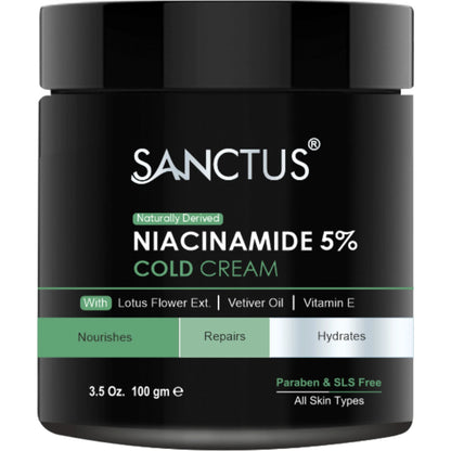 SANCTUS Moisturizing 5% Niacinamide Cold Cream - 50 gm