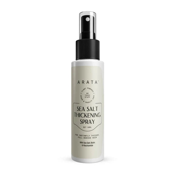 Arata Sea Salt Volumizing Hair Spray Infused with Niacinamide, Biotin & Sea Salt For Instantly Thicker, Full-Bodied Hair - 50 ml