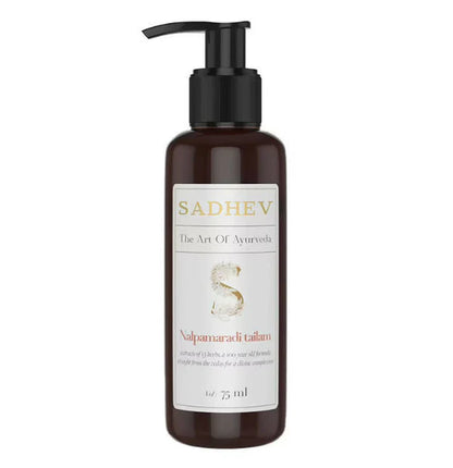 Sadhev Ayurvedic Brightening Nalpamaradi Tailam - 75 ml