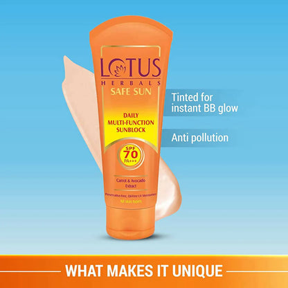 Lotus Herbals Safe Sun Daily Multi-Function Sunblock Sunscreen