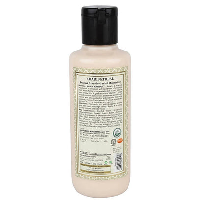 Khadi Natural Peach Avacado Moisturizer - 210 ml