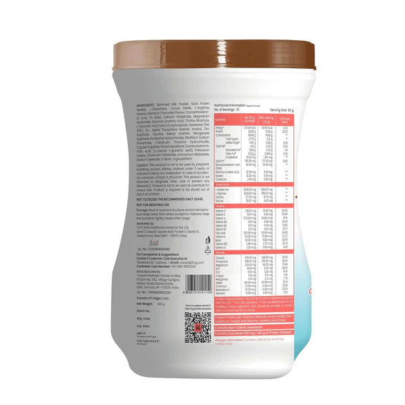 Tata 1mg Pro+ Soy Protein Supplement Powder(Chocolate Flavour) - 400 gm
