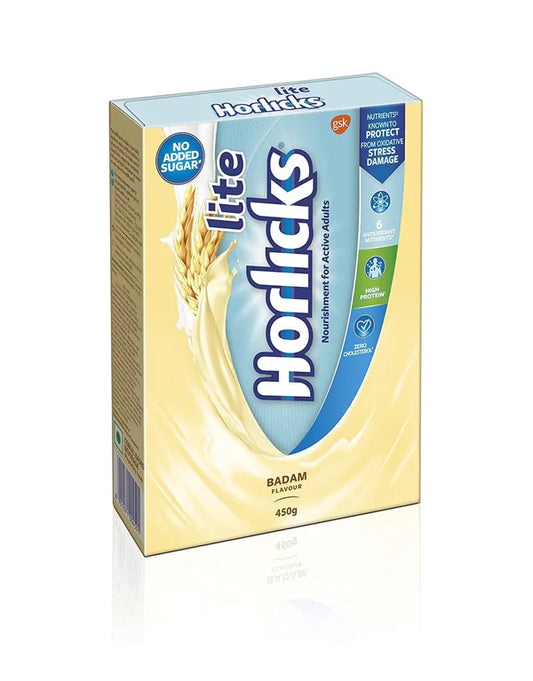 Horlicks Lite Refill Pack - 400 gm - Badam flavor