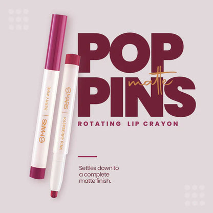 MARS Cosmetics Retractable Poppins Lipstick - Raspberry Pink - 1.3 gm