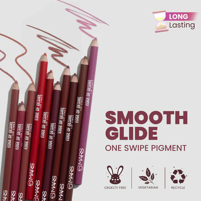 MARS Cosmetics Matte Lip Liner Pack of 10 - Set A - 14 gm