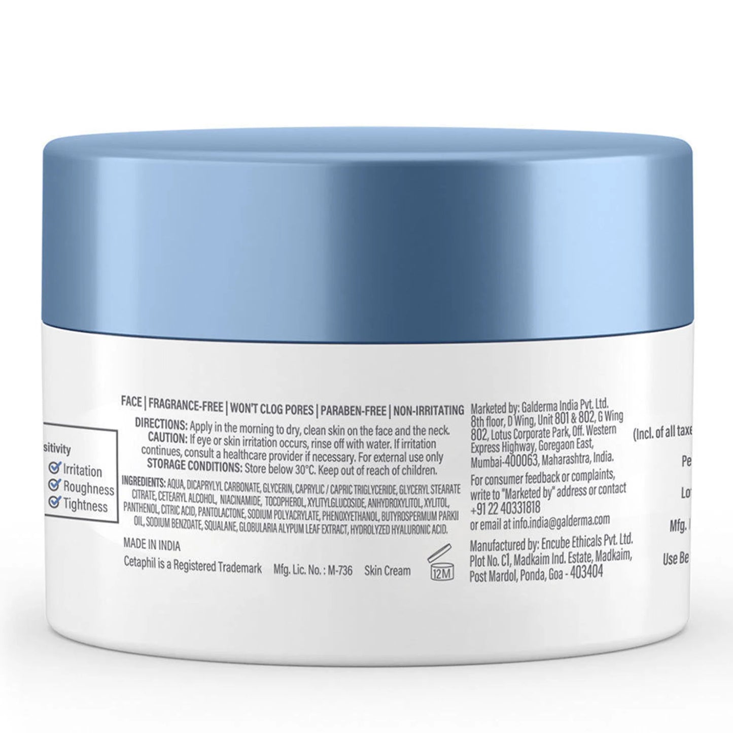 Cetaphil Optimal Hydration Daily Cream, Lightweight, Skin Barrier Protection with Hyaluronic Acid - 50 gm
