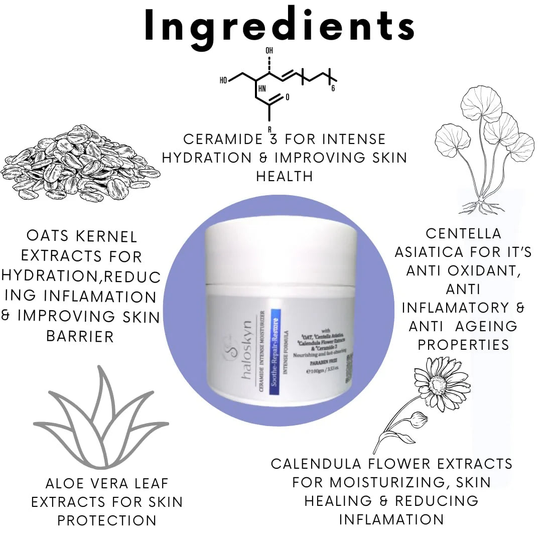 S for Skin - Haloskyn Ceramide Intense Moisturiser - 100 gm