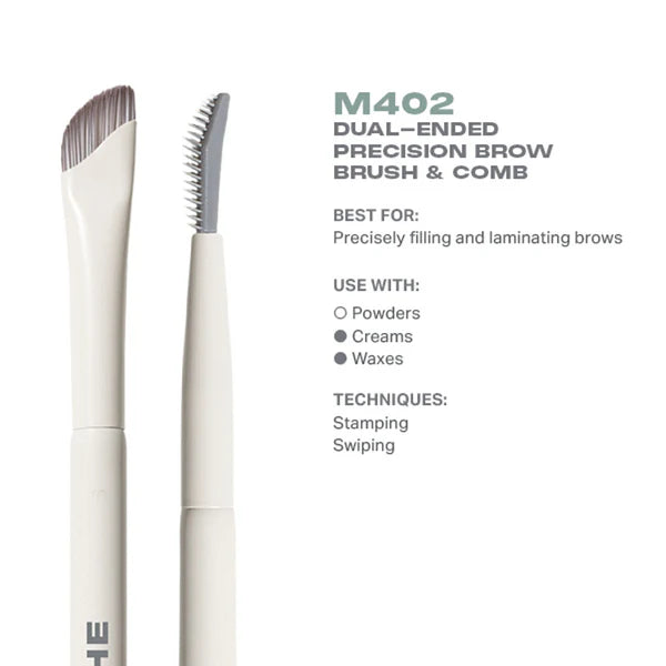 MORPHE M402 Dual Ended Precision Brow Brush & Comb - 1 pc