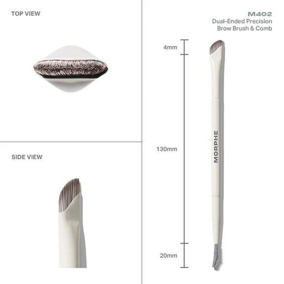 MORPHE M402 Dual Ended Precision Brow Brush & Comb - 1 pc
