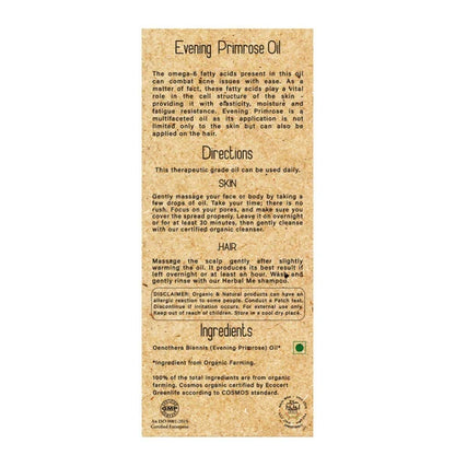 Herbal Me Cold Pressed Evening Primrose Hair Oil - 50 ml