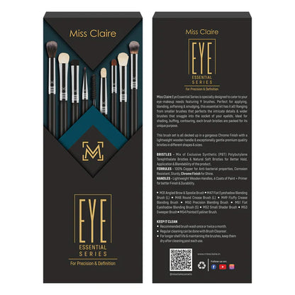 Miss Claire Eye Essential Series (9 Brush Set) - 9 pcs