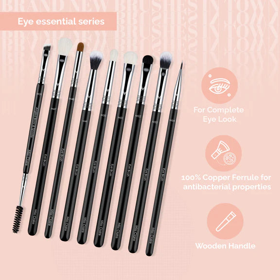 Miss Claire Eye Essential Series (9 Brush Set) - 9 pcs