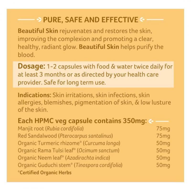 Organic India Beautiful Skin Capsules