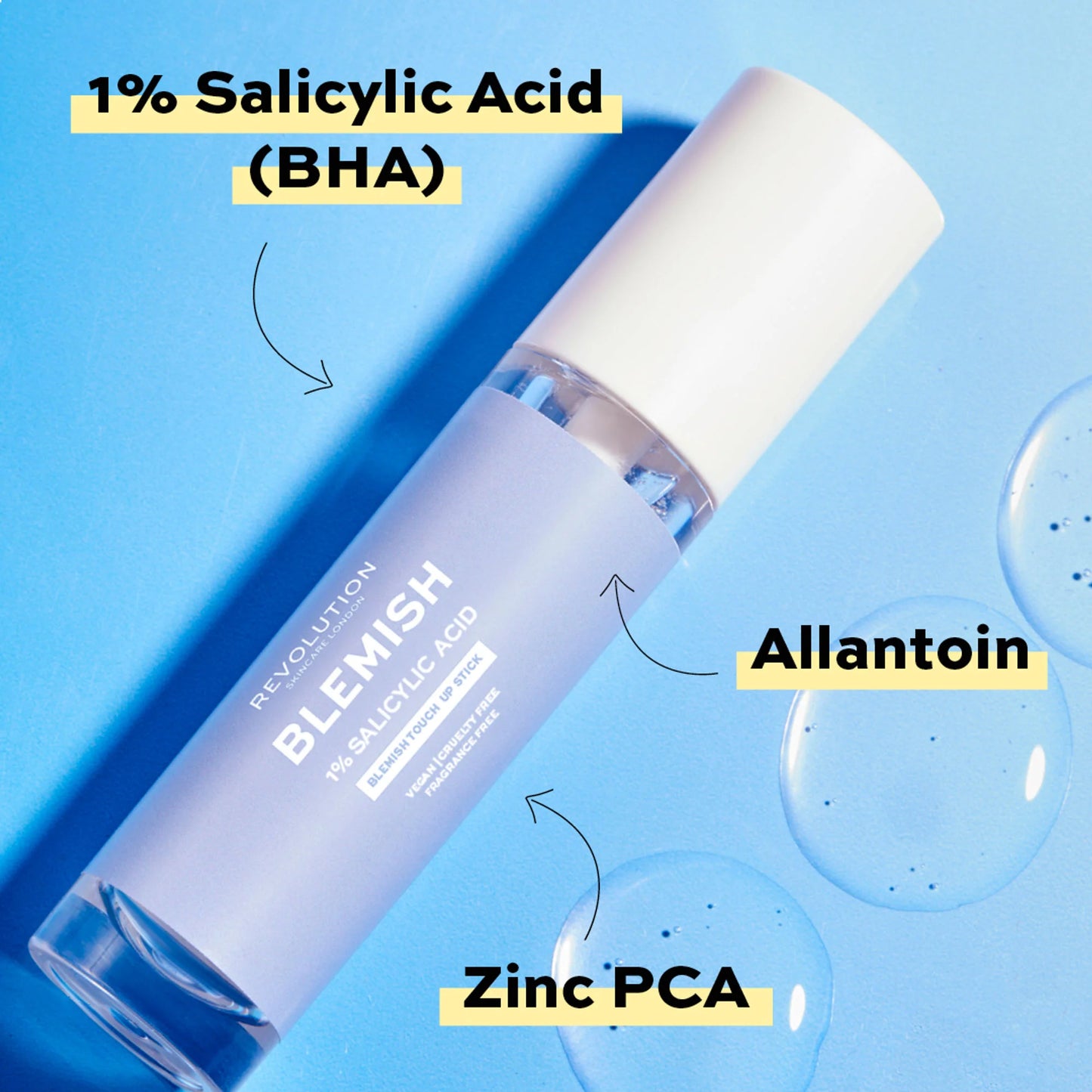 Makeup Revolution Skincare Anytime Anywhere 1% Salicylic Acid Blemish Touch Up Stick - 9 ml