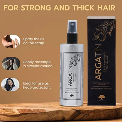 Argatin Argan Elixir Oil For Dry Damaged & Frizzy Hair - 100 ml