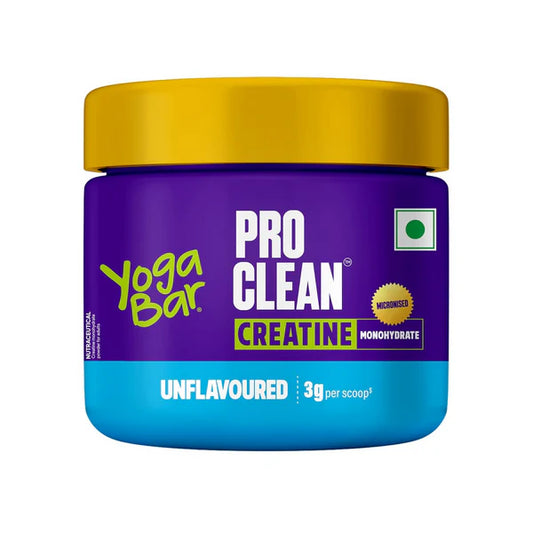 Yoga Bar Pro Clean Creatine Monohydrate Powder - Unflavored - 100 gm