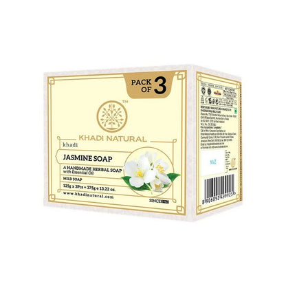 Khadi Natural Jasmine Handmade Soap - 125 gm - Pack of 3