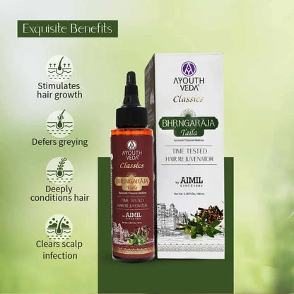 Ayouthveda Bhrngaraja Taila - 100 ml