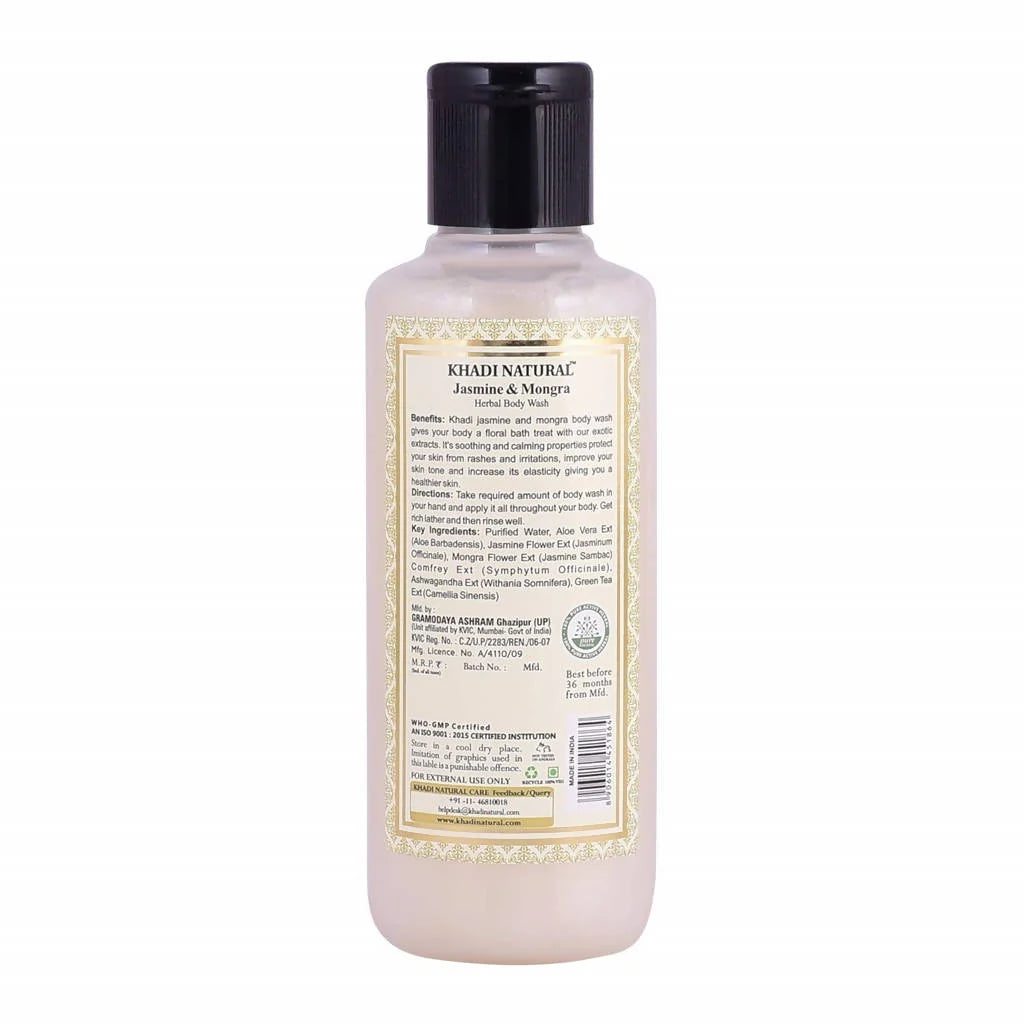 Khadi Natural Jasmine & Mogra Herbal Body Wash - 210 ml