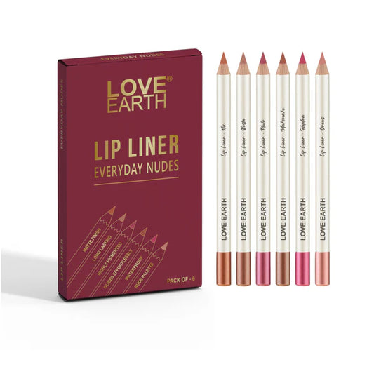 Love Earth Lip Liner – Everyday Nudes - Set of 6