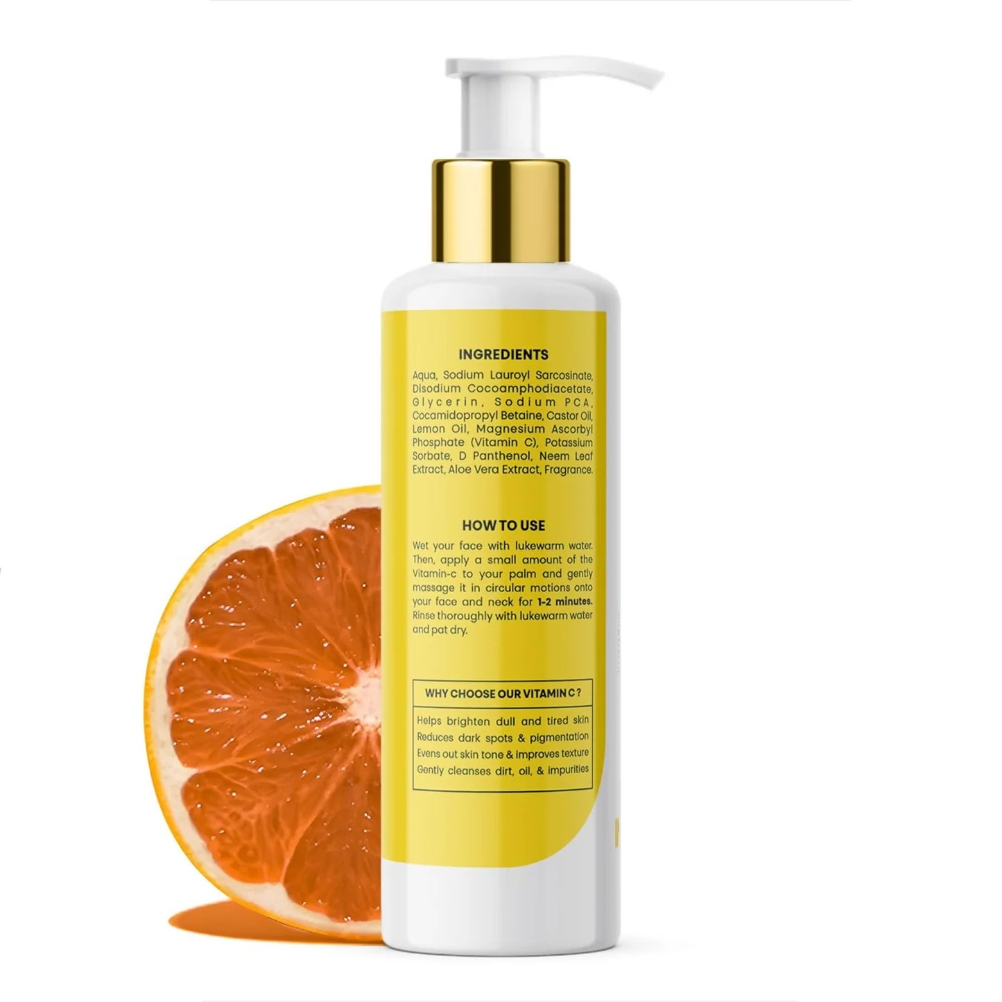Milky Moon Vitamin C Face Wash for Brightening Face Cleanser - 100 ml