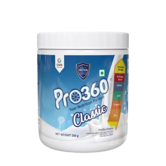 Pro360 Classic Daily Wellness Family Protein Health Drink Supplement Powder - 200 gm