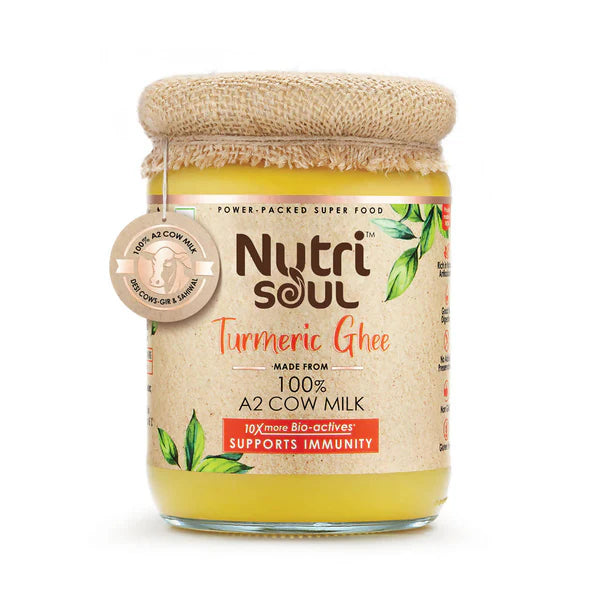 Nutrisoul Turmeric Ghee | Authentic and Traditional Ghee | Healthy & Natural Ghee - 500 ml
