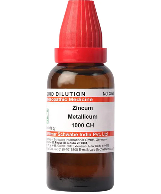 Dr. Willmar Schwabe India Zincum Metallicum Dilution -30 CH