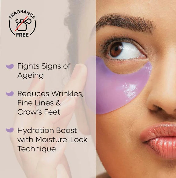 mCaffeine Black Tea Hydrogel Under Eye Patches with Vegan Collagen Peptide - Anti-Ageing - 30 Patches