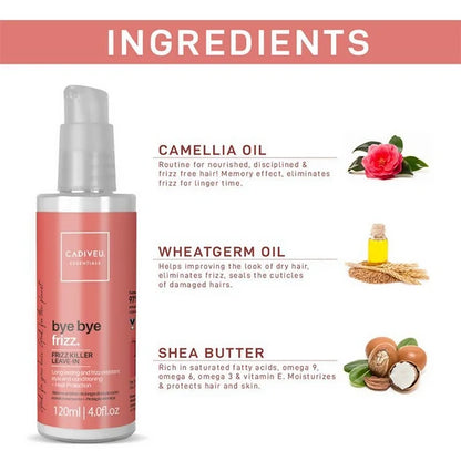 Cadiveu Bye Bye Frizz Leave In Frizz Killer Hair Serum - 120 ml