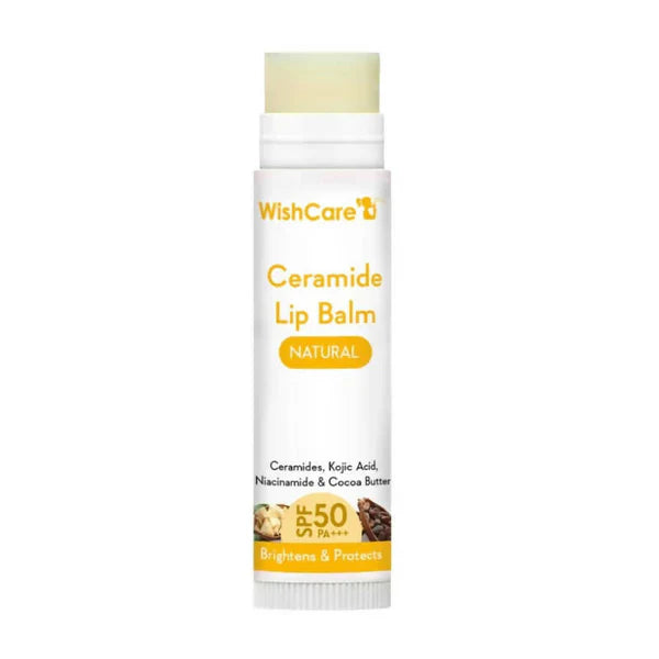 Wishcare Ceramide Lip Balm with SPF50 PA+++ - Natural - 5 gm