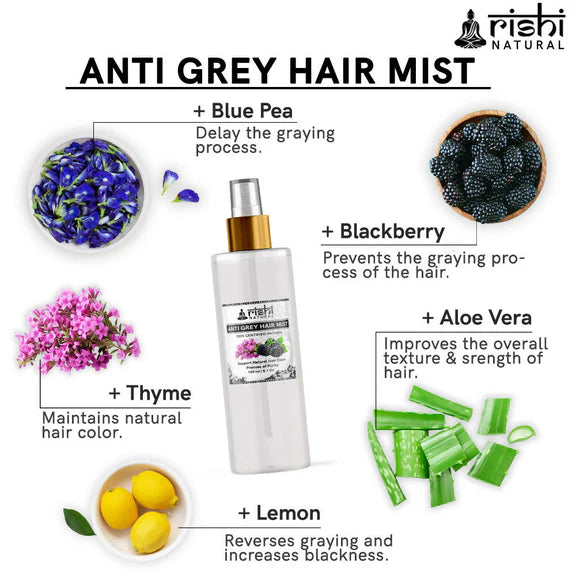 Rishi Natural Anti Grey Hair Mist - 200 ml