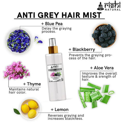 Rishi Natural Anti Grey Hair Mist - 200 ml
