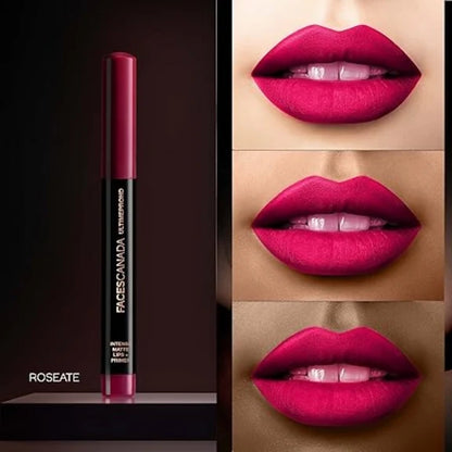 Faces Canada Ultime Pro HD Intense Matte Lipstick + Primer - Roseate (Pink) - 1.4 gm