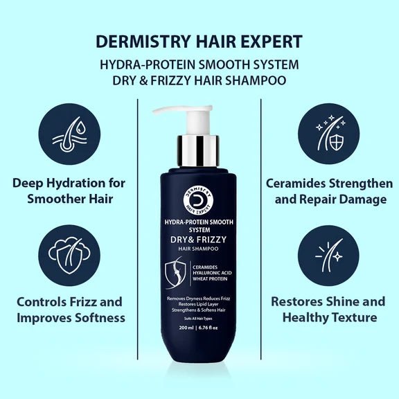 Dermistry Ceramides Protein Vitamin E Serum & Shampoo - combo